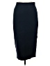Brooks Brothers Solid Black Blue Formal Skirt Size M - photo 2