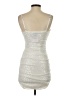 Hello Molly Metallic Silver Cocktail Dress Size 4 - photo 2