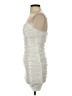 Hello Molly Metallic Silver Cocktail Dress Size 4 - photo 5