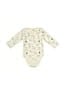 Chick Pea Print Ivory Long Sleeve Onesie Size 0-3 mo - photo 1