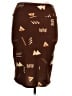 Lularoe Graphic Brown Casual Skirt Size XL - photo 2