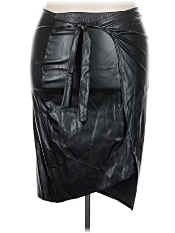 Boohoo Faux Leather Skirt (view 1)