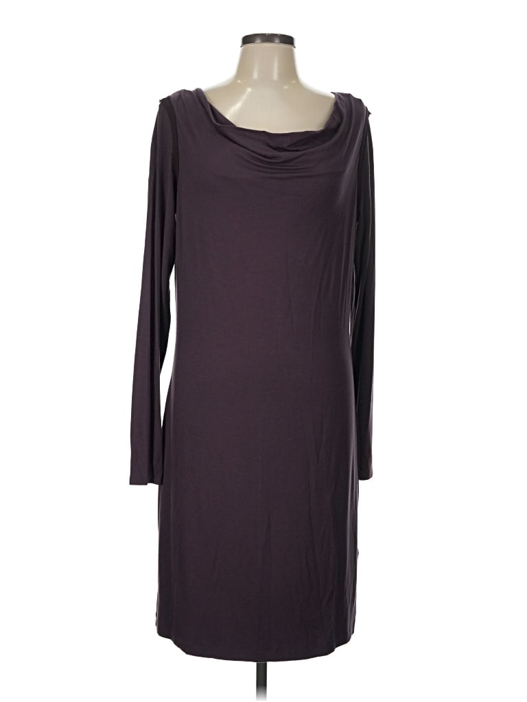 Pre-owned Simply Vera Vera Wang Casual Dress In Burgundy
