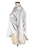 Unbranded 100% Polyester Metallic Silver 3/4 Sleeve Blouse Size XXL - photo 5