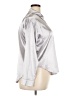 Unbranded 100% Polyester Metallic Silver 3/4 Sleeve Blouse Size XXL - photo 4