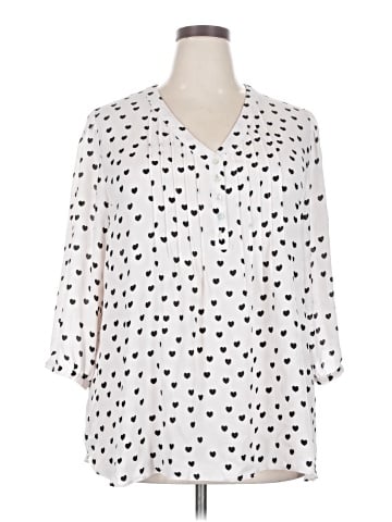 Rose + Olive 3/4 Sleeve Blouse (view 1)