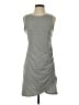 Nine West Solid Gray Casual Dress Size S - photo 1