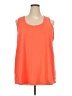 Be Inspired 100% Polyester Orange Sleeveless T-Shirt Size 3X - photo 1