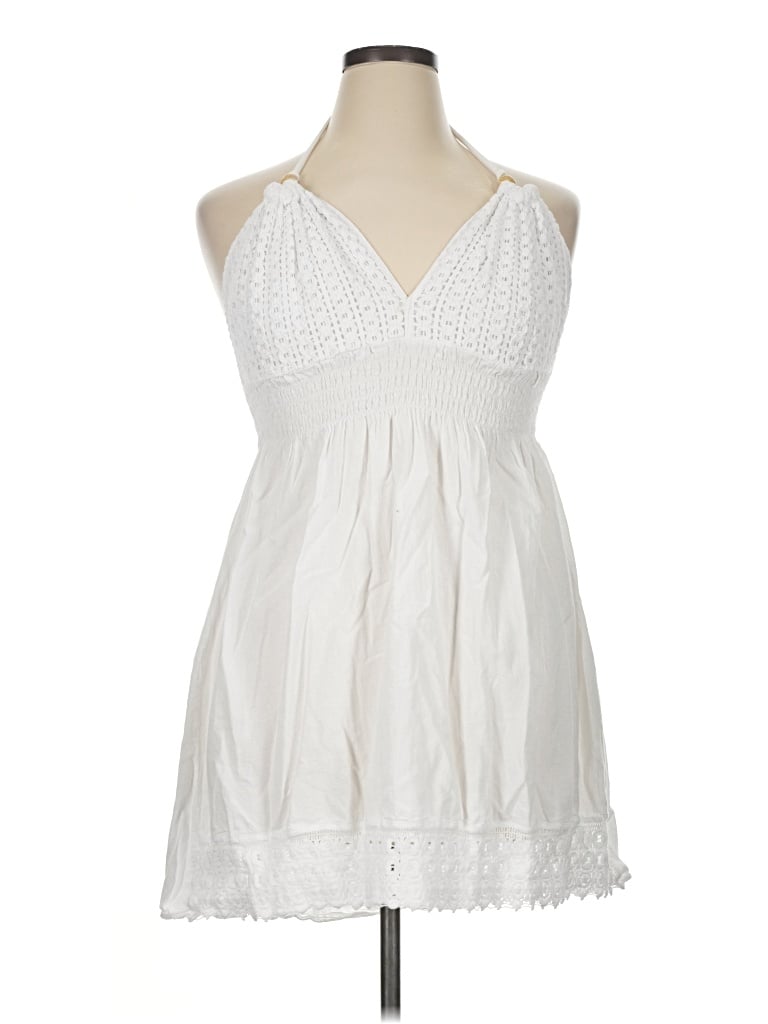 Pre-owned Blanco By Nature Casual Dress In White
