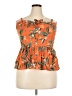 Torrid Orange Sleeveless Blouse Size 2X Plus (2) - photo 1