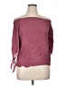 Xhilaration 100% Polyester Burgundy 3/4 Sleeve Blouse Size M - photo 1