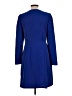 DKNY 100% Polyester Solid Blue Casual Dress Size 10 - photo 2