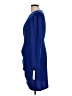 DKNY 100% Polyester Solid Blue Casual Dress Size 10 - photo 5