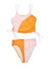 Unbranded Color Block Orange Two Piece Swimsuit Size S - photo 1