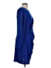 DKNY 100% Polyester Solid Blue Casual Dress Size 10 - photo 4