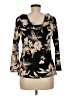 Veronica M. Black Long Sleeve Blouse Size M - photo 2