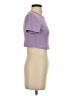 Win Win Purple Short Sleeve Turtleneck Size S - photo 4