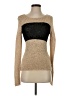 Bebe Metallic Tan Pullover Sweater Size XS - photo 1