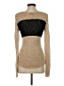 Bebe Metallic Tan Pullover Sweater Size XS - photo 2