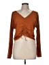 JoyLab Brown Long Sleeve Top Size M - photo 1