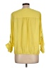 Chaus 100% Polyester Yellow 3/4 Sleeve Blouse Size L - photo 2