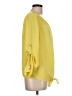 Chaus 100% Polyester Yellow 3/4 Sleeve Blouse Size L - photo 4