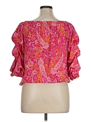 CeCe 3/4 Sleeve Blouse (view 2)