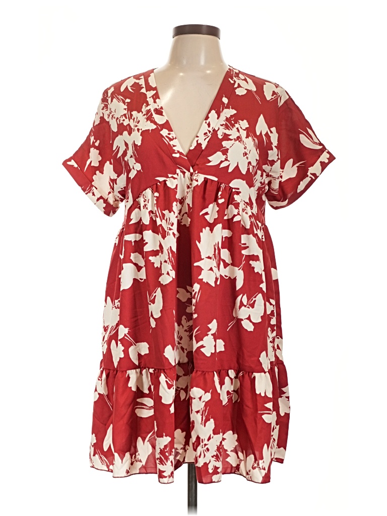 Pre-owned Shein Casual Dress In Red