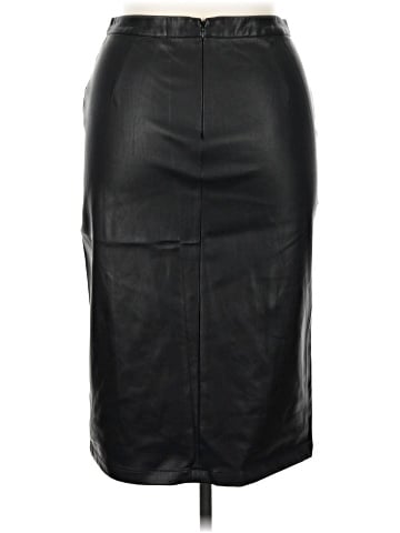 Who What Wear Faux Leather Skirt (view 2)