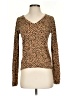ATM Animal Print Brown Pullover Sweater Size XS - photo 1