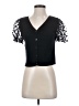 Moschino Cheap And Chic Polka Dots Black Short Sleeve Top Size S - photo 1