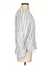 Rails Stripes Silver 3/4 Sleeve Blouse Size S - photo 4