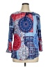 Ruby Rd. Blue 3/4 Sleeve Blouse Size XL - photo 1