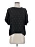 Madewell 100% Polyester Black Metallic Jacquard Puff-Sleeve Top Size S - photo 1