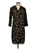 L'Agence Animal Print Black Casual Dress Size XS (0) - photo 1