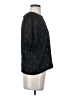 Madewell 100% Polyester Black Metallic Jacquard Puff-Sleeve Top Size S - photo 4