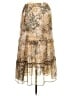 Veronica M. 100% Polyester Paisley Gold Brown Casual Skirt Size M - photo 2