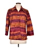 Scott Taylor 100% Polyester Stripes Burgundy 3/4 Sleeve Blouse Size L - photo 1