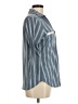Eden & Olivia Stripes Blue Gray 3/4 Sleeve Blouse Size M - photo 4