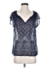 Joie 100% Silk Blue Short Sleeve Silk Top Size S - photo 1