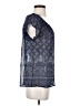 Joie 100% Silk Blue Short Sleeve Silk Top Size S - photo 4