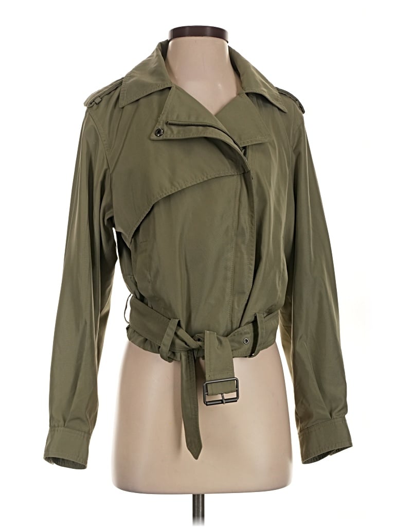 Pre-owned Bcbgmaxazria Jacket In Green