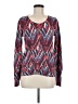 Sundance 100% Cotton Print Pink Red Pullover Sweater Size M - photo 1