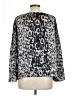 Jennifer Lopez Silver Long Sleeve Blouse Size L - photo 2