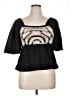 Sarah Hann 100% Polyester Black 3/4 Sleeve Top Size M - photo 1