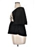 Sarah Hann 100% Polyester Black 3/4 Sleeve Top Size M - photo 5