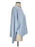 French Connection Solid Blue Pullover Sweater Size S - photo 4