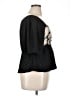 Sarah Hann 100% Polyester Black 3/4 Sleeve Top Size M - photo 4