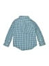 Baby Gap 100% Cotton Checkered-gingham Teal Long Sleeve Button-Down Shirt Size 3 - photo 2