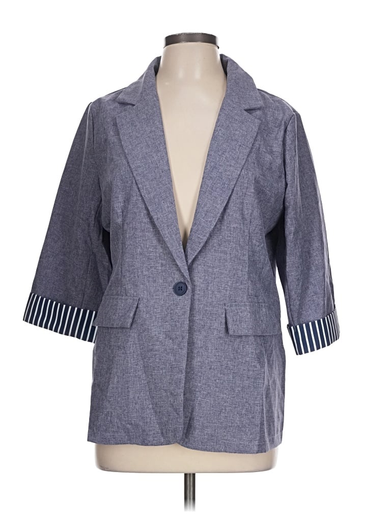 Pre-owned Unbranded Blazer Jacket In Gray